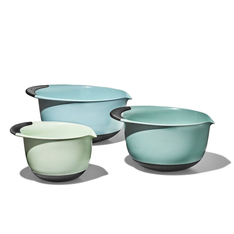 3 Piece Mixing Bowl Set - Cadet Blue, Tower Grey, Jade K7