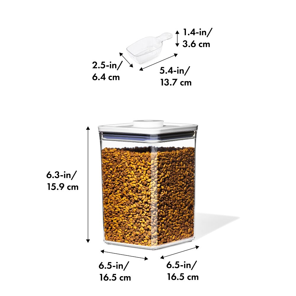 OXO Good Grips Pet POP Container – 4.4 Qt/4.2 L with Scoop F7