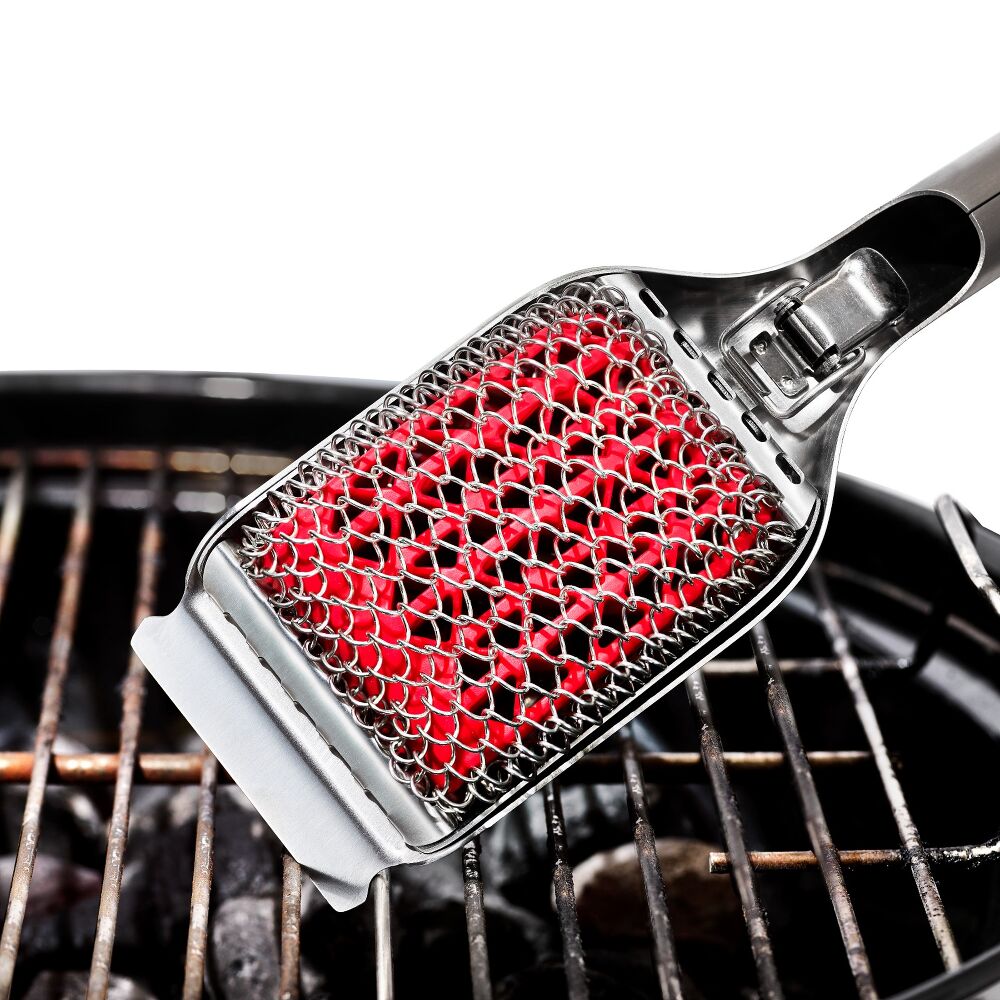 Coiled Grill Brush With Replaceable Head L7