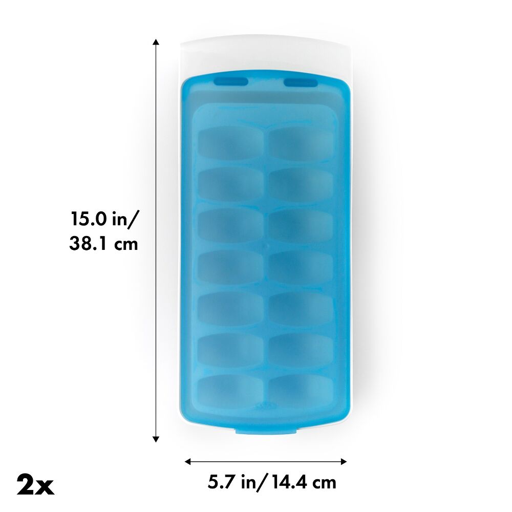 No-Spill Ice Cube Tray - 2 Pack P9
