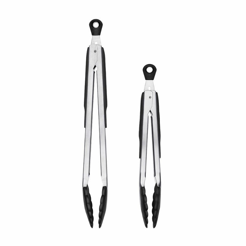 2-Piece Tongs with Nylon Heads Set E5