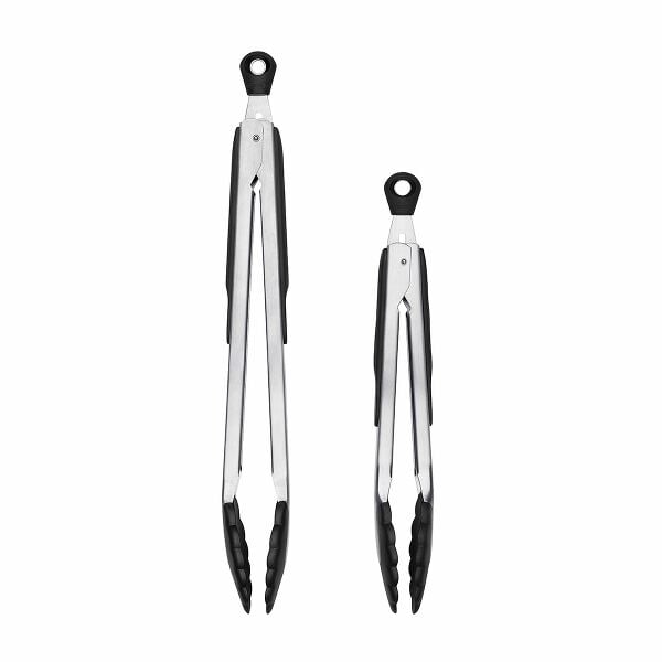 2-Piece Tongs with Nylon Heads Set E5