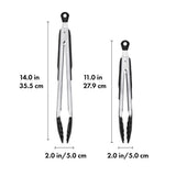 2-Piece Tongs with Nylon Heads Set E5