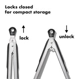 2-Piece Tongs with Nylon Heads Set E5