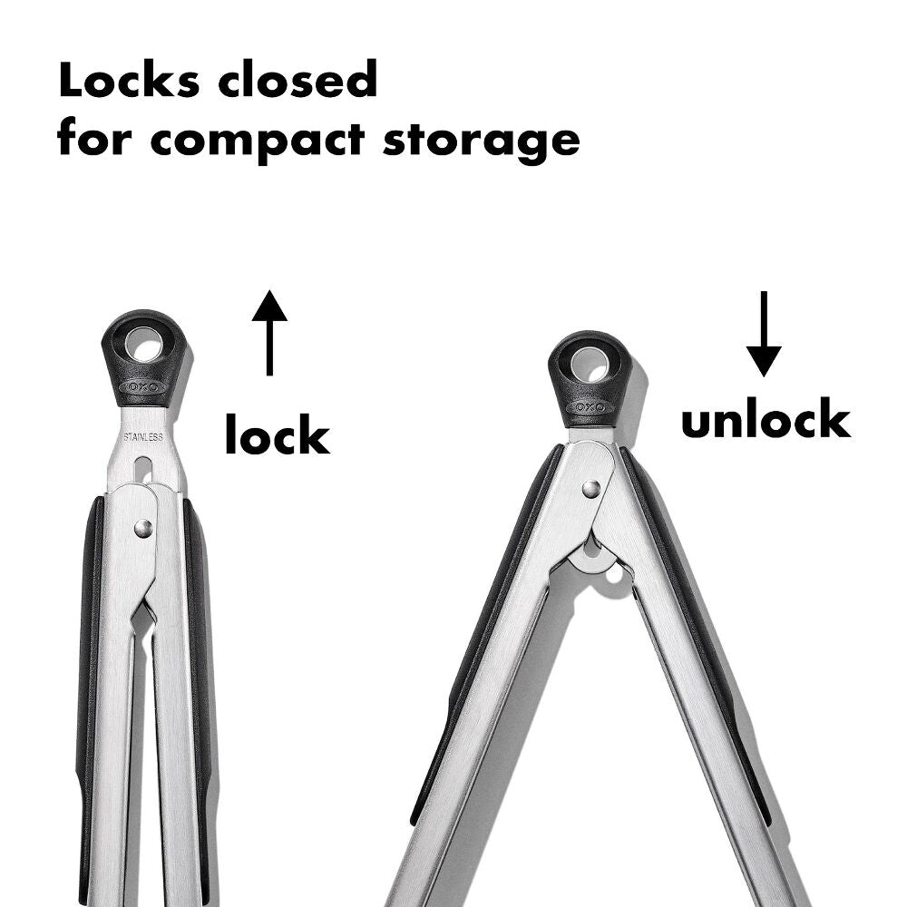 2-Piece Tongs with Nylon Heads Set E5