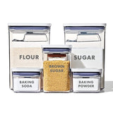 8-Piece Prelabeled Baking POP Container Set I9