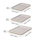 Non-Stick Pro Ceramic Coated Metal Bakeware 3 Pc Set B3