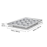 Nonstick Pro Clear Coated 12 Cup Muffin Pan C1