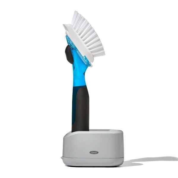 Soap Dispensing Dish Brush Storage Set G7