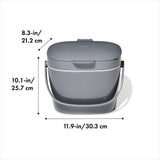 Easy-Clean Compost Bin - 1.75 Gal F9
