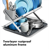 OXO Good Grips Aluminum Fold Flat Dish Rack F1