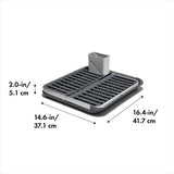 OXO Good Grips Aluminum Fold Flat Dish Rack F1