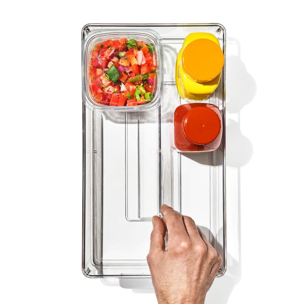Adjustable Refrigerator Storage Bin E3