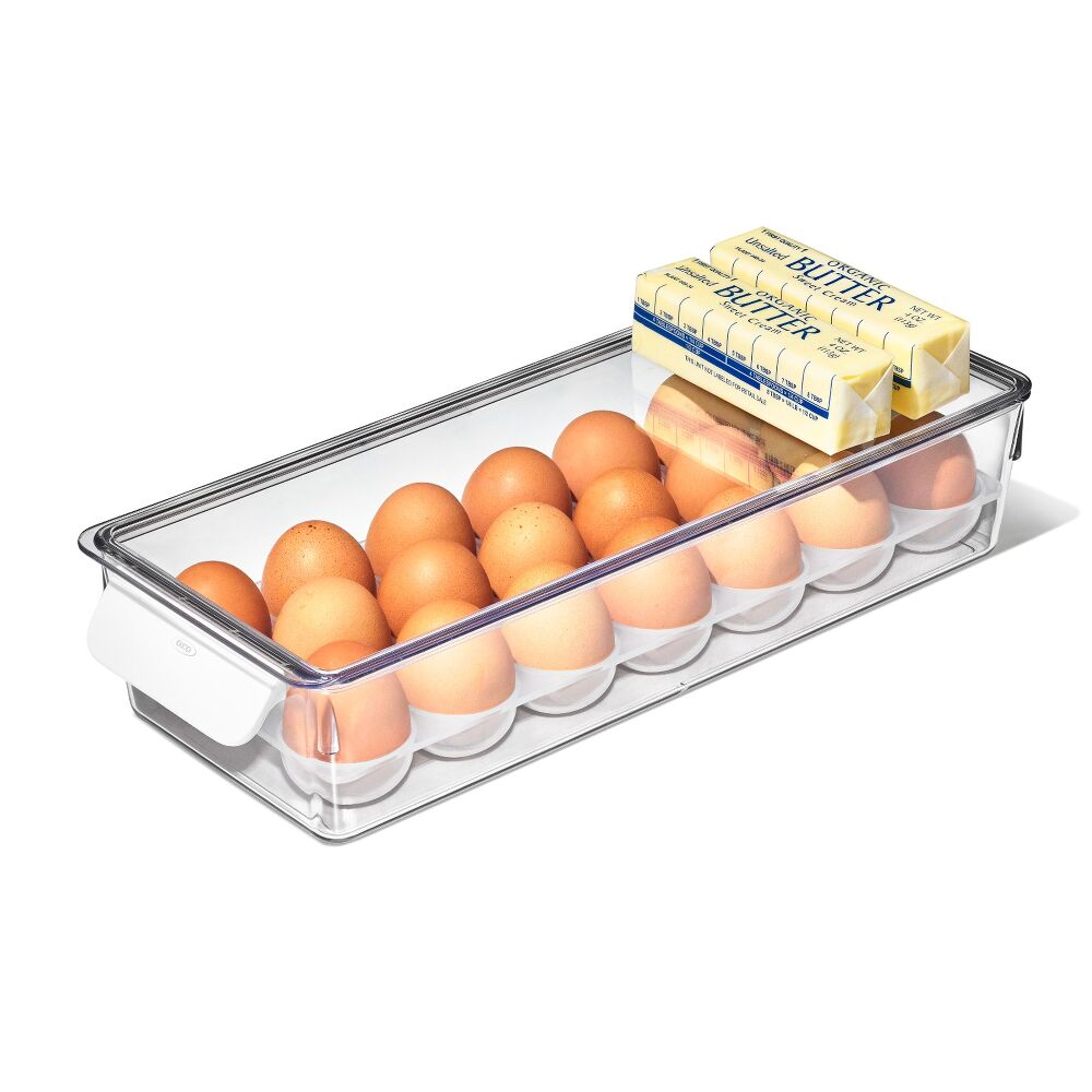 Refrigerator Egg Bin With Removable Tray O1