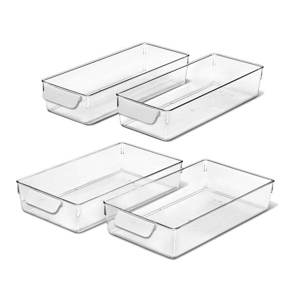 4 Piece Refrigerator Storage Bin Starter Set R6
