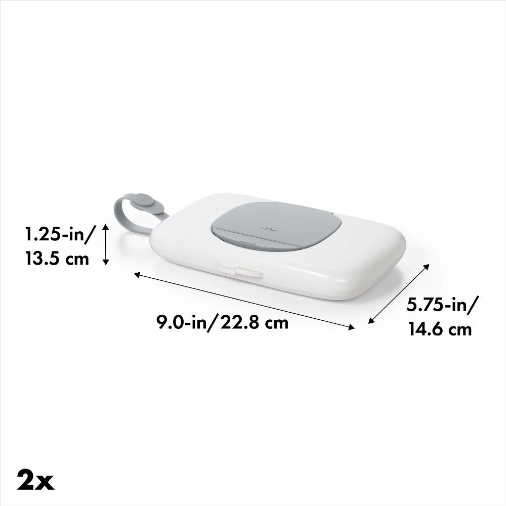 OXO TOT 2-Pack On-the-Go Wipes Dispenser, Gray S6