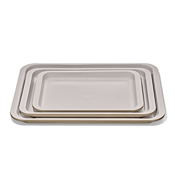 Non-Stick Pro Ceramic Coated Metal Bakeware 3 Pc Set B3