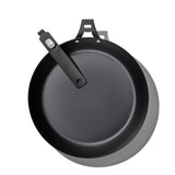 Outdoor 12-inch Carbon Steel Pan with Removable Handle T7