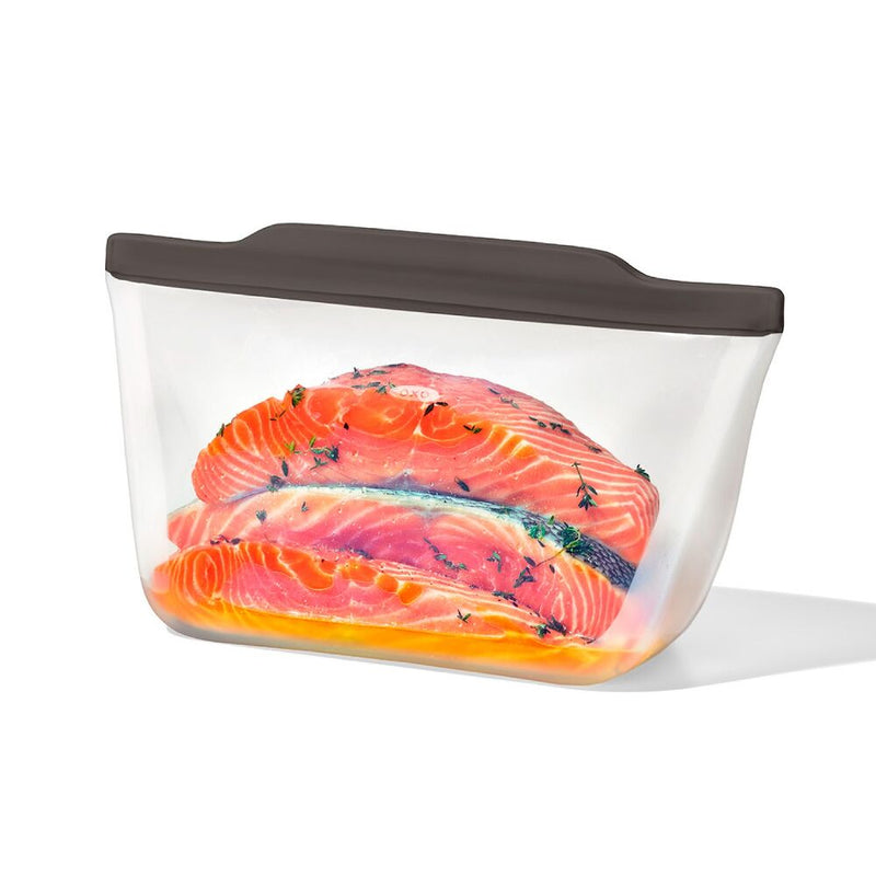 Outdoor Silicone Reusable Stand Up Bag Half Gallon (64 oz) V6