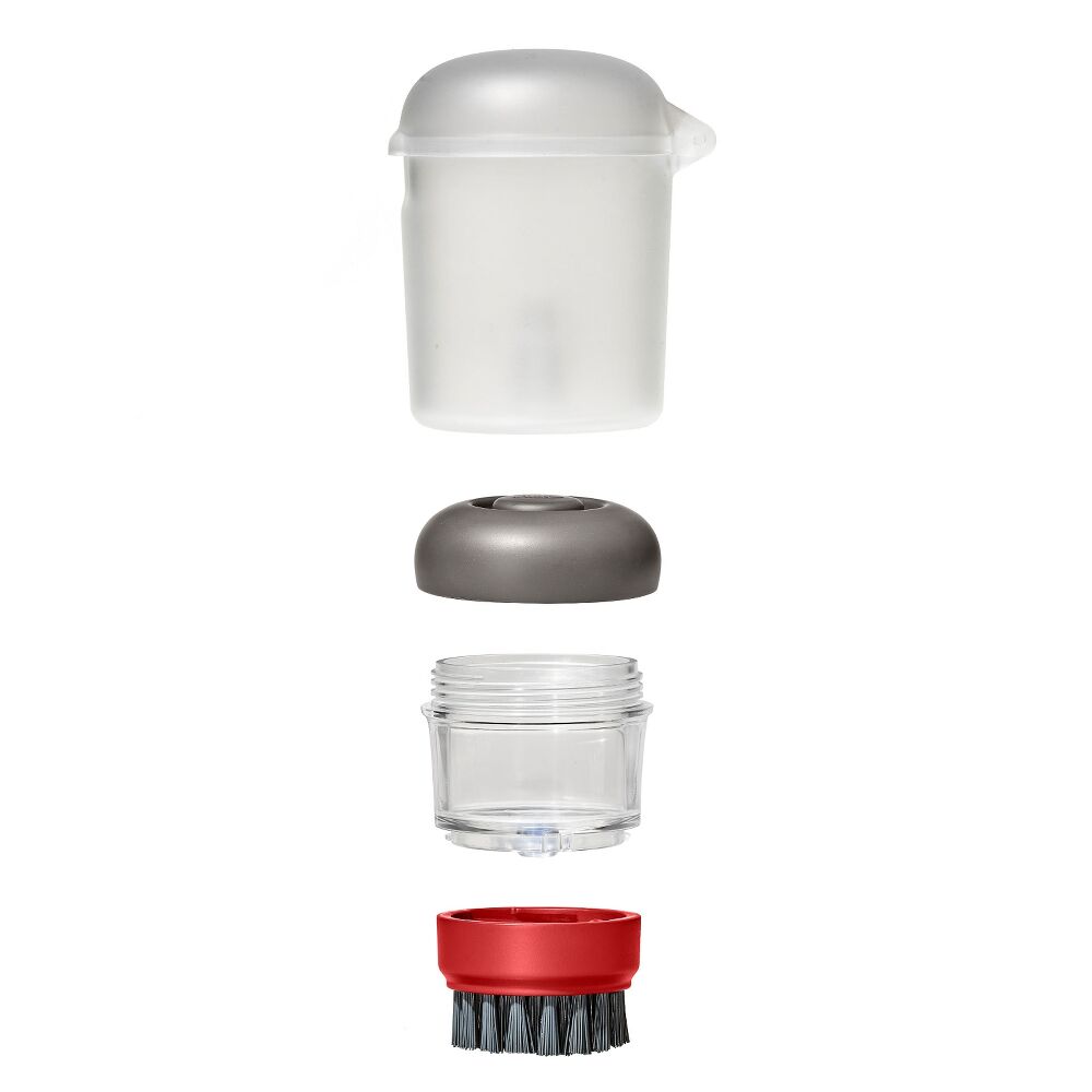 Outdoor Soap Dispensing Dish Brush with Storage Case S2