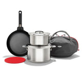 Outdoor Camp Cookware Set with Travel Bag X3