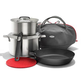 Outdoor Camp Cookware Set with Travel Bag X3