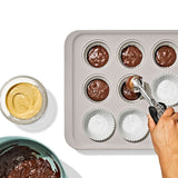 Non-Stick Pro Ceramic Coated Metal Bakeware 12 Cup Muffin Pan H4