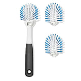 Nylon Bristle Dish Brush with Refills Q8