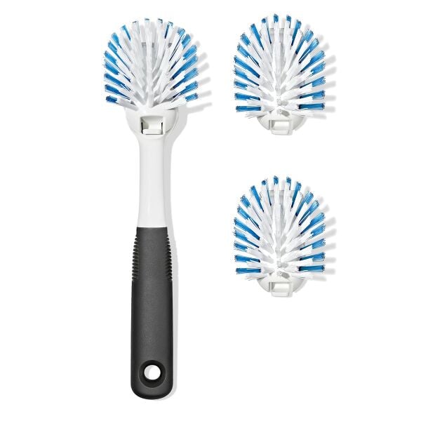 Nylon Bristle Dish Brush with Refills Q8