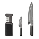 3-Piece Knife & Sharpener Set G0