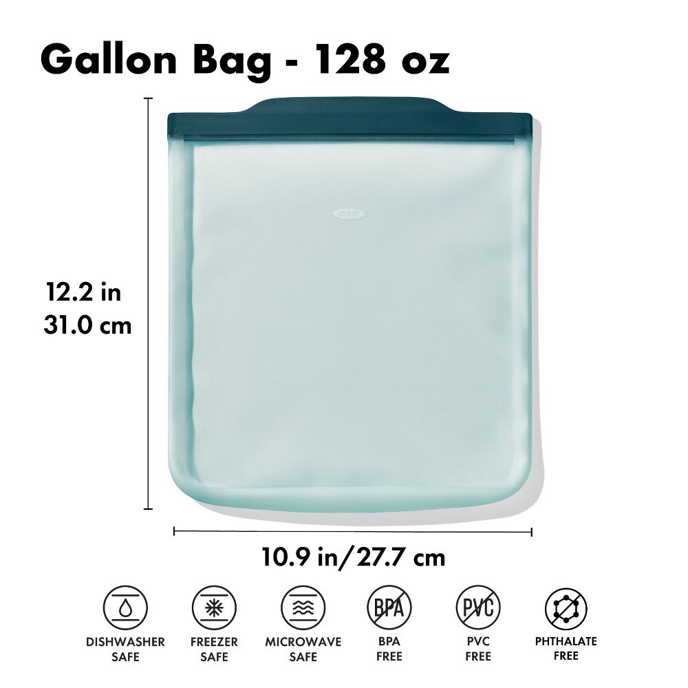 Silicone Reusable Bag - Gallon Bag (128 oz) - Lagoon G7