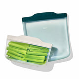 Silicone Reusable Bag -  4 Piece Lunch Set - Oat/Lagoon L2
