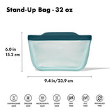 Silicone Reusable Bag - Stand-Up Quart (32 oz) - Lagoon E9