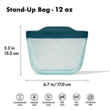 Silicone Reusable Bag - Stand-Up Snack (12 oz) – Lagoon H0