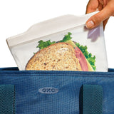 Silicone Reusable Bag - 4 Piece Starter Set - Oat/Lagoon L5