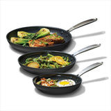Enhanced Non-Stick 3-Piece Frypan Set — Black N8
