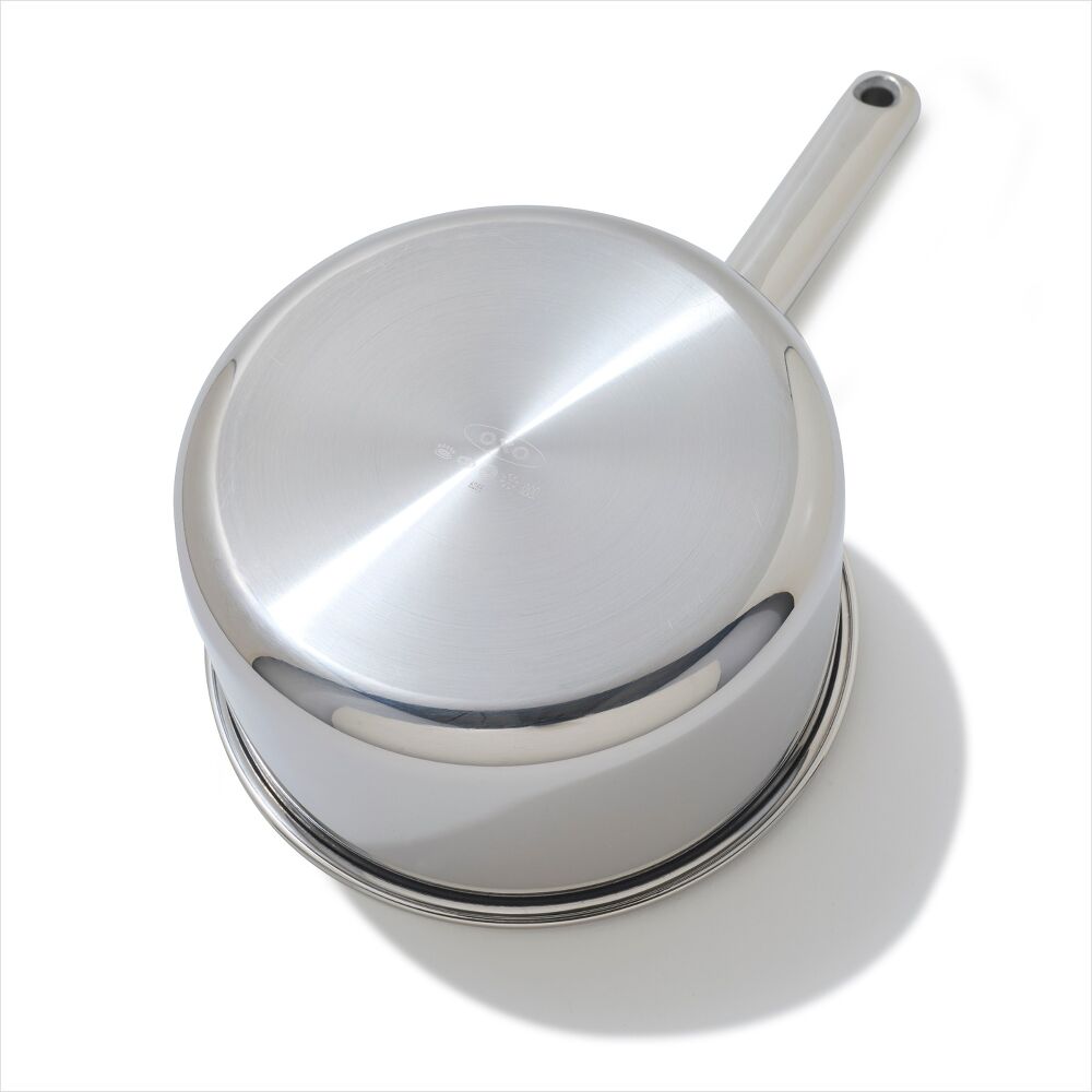 Trident Hybrid Non-Stick Stainless Steel 2.5 Qt Saucepan with Lid J7