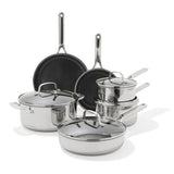Trident Hybrid Non-Stick Stainless Steel 10-Piece Set C9