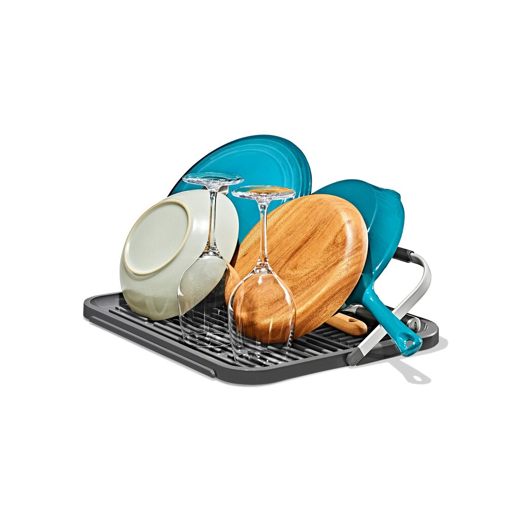 OXO Good Grips Compact Drying Rack with Dish Rest R0