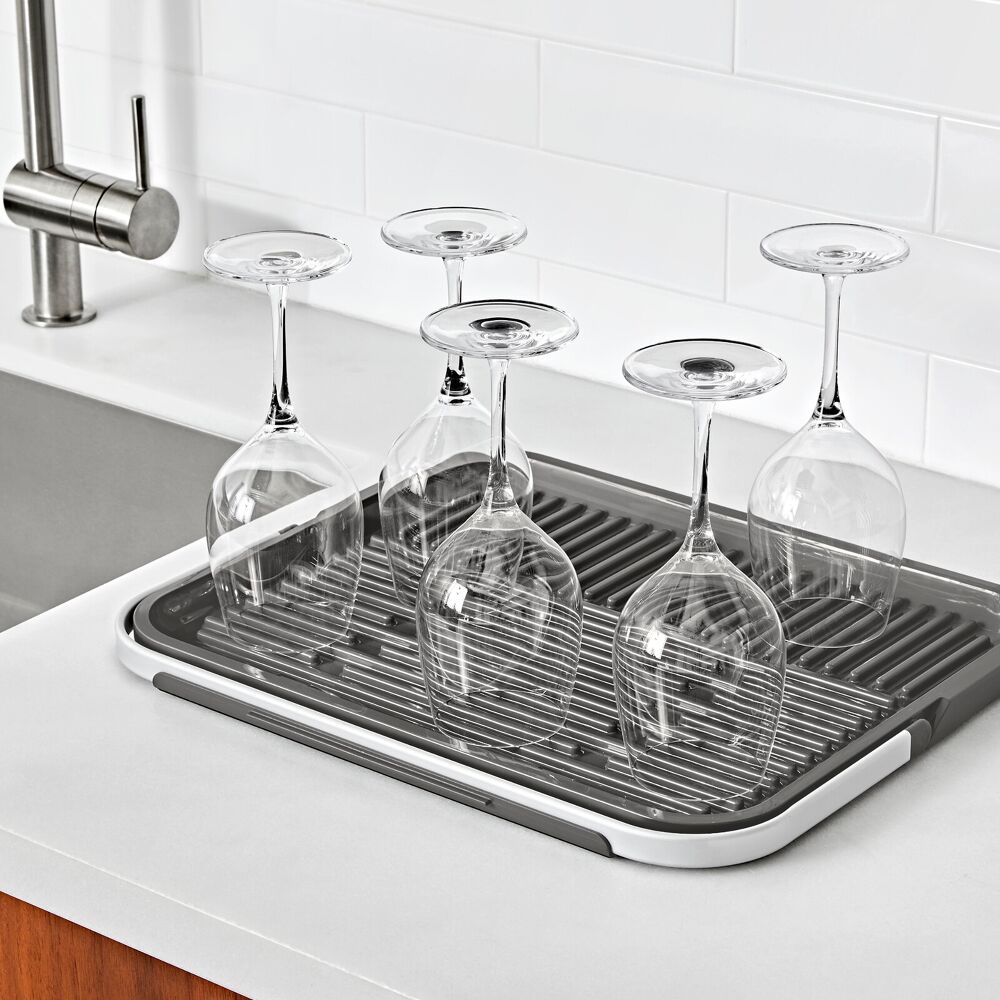 OXO Good Grips Compact Drying Rack with Dish Rest R0