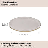 Non-Stick Pro Ceramic Coated Metal Bakeware 15” Pizza Pan F4