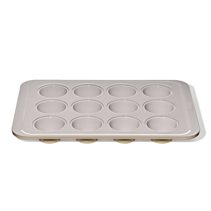 Non-Stick Pro Ceramic Coated Metal Bakeware 12 Cup Muffin Pan H4