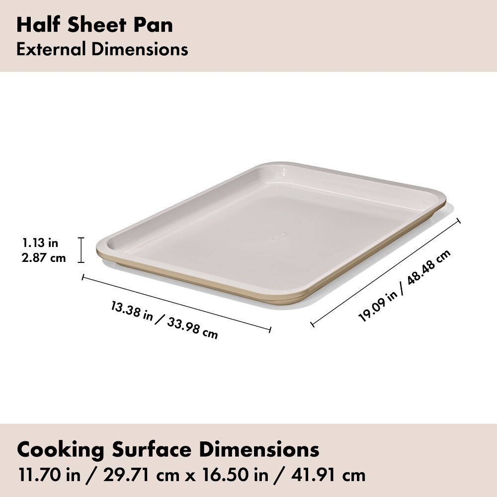 Non-Stick Pro Ceramic Coated Metal Bakeware Half Sheet Pan C4