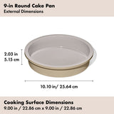 Non-Stick Pro Ceramic Coated Metal Bakeware 9” Round Cake Pan V3