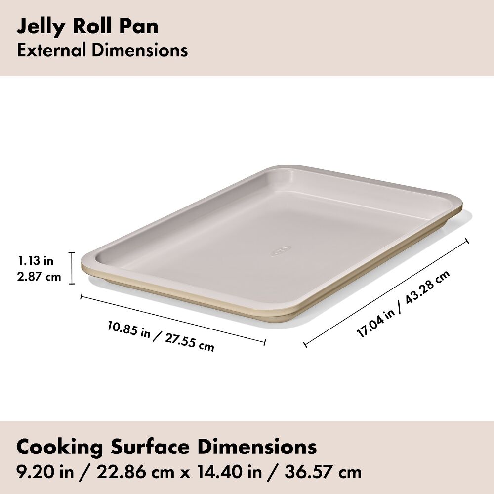 Non-Stick Pro Ceramic Coated Metal Bakeware Jelly Roll Pan B0