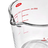 2 Cup Glass Measuring Cup with Lid C6