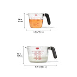 2-Cup and 4-Cup Glass Measuring Cup Set D6