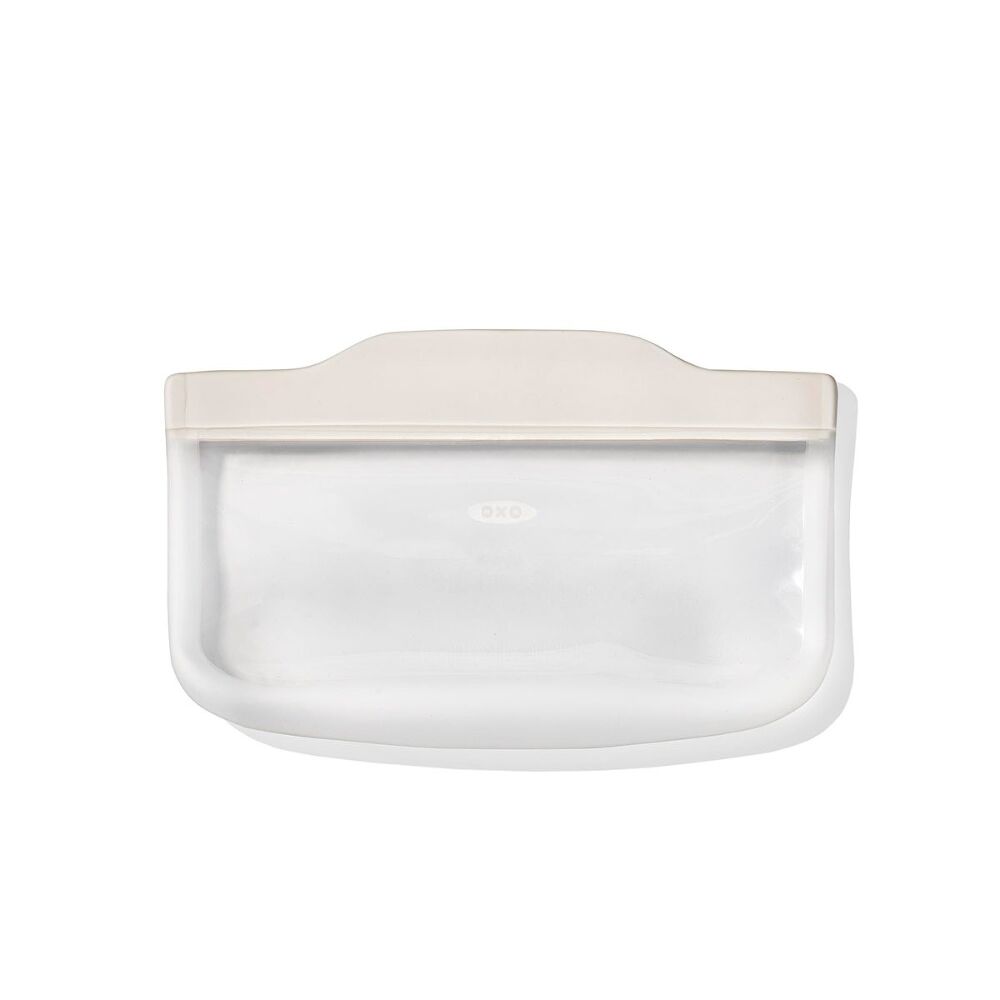 Silicone Reusable Bag - Snack Bag (12 oz) - Oat P1