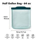 Silicone Reusable Bag - Half Gallon Bag (64 oz) - Lagoon Q2
