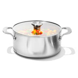 Stainless Steel Mira Series 5.2qt Casserole And Lid P8